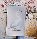 White Swan Botanical Decoupage Glass Tray - Wholesale Ben's Garden