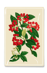 Winter Christmas Berry Decoupage Glass Tray - Wholesale Ben's Garden