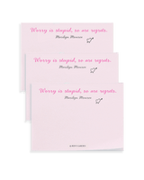 Worry Is Stupid Set/ 3 Stickies Pad // Min. Case Pack of 6 - Wholesale Ben's Garden