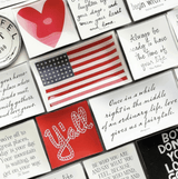 Y'All Tied Up Texas Coral Decoupage Tray - Wholesale Ben's Garden