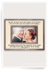 Bensgarden.com | You Are The Blue To My Sky Copper & Glass Photo Frame - Bensgarden.com