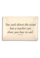 You Can't Direct The Wind Decoupage Glass Tray - Wholesale Ben's Garden