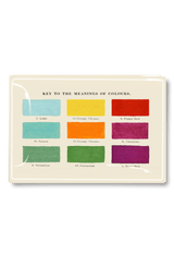 The Key To The Meaning Of Colours Decoupage Glass Tray - Wholesale Ben's Garden