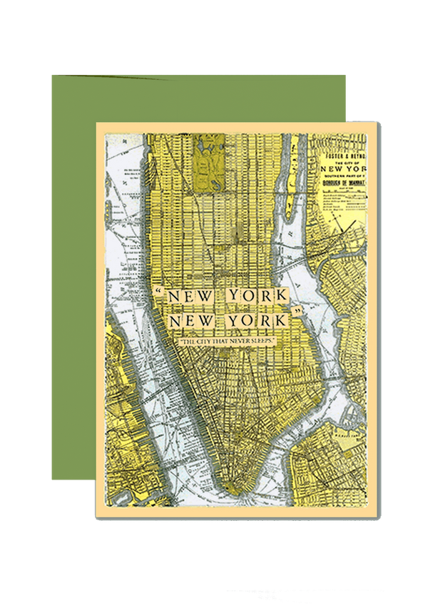 Min. Case Pack of 6 // New York Folded Greeting Card