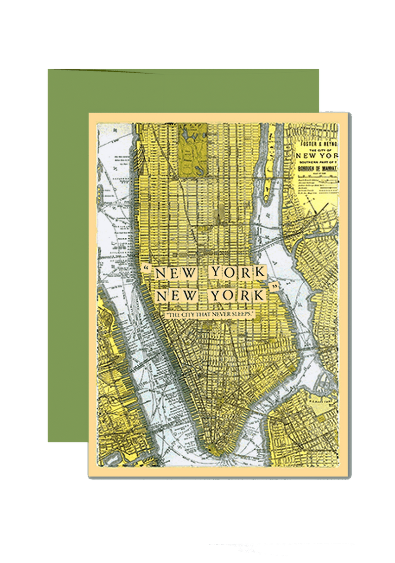 Min. Case Pack of 6 // New York Folded Greeting Card