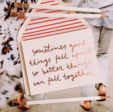 Sometimes Good Things Fall Apart Greeting Card, Single