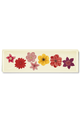 7 Colorful Flowers Decoupage Glass Tray - Wholesale Ben's Garden 