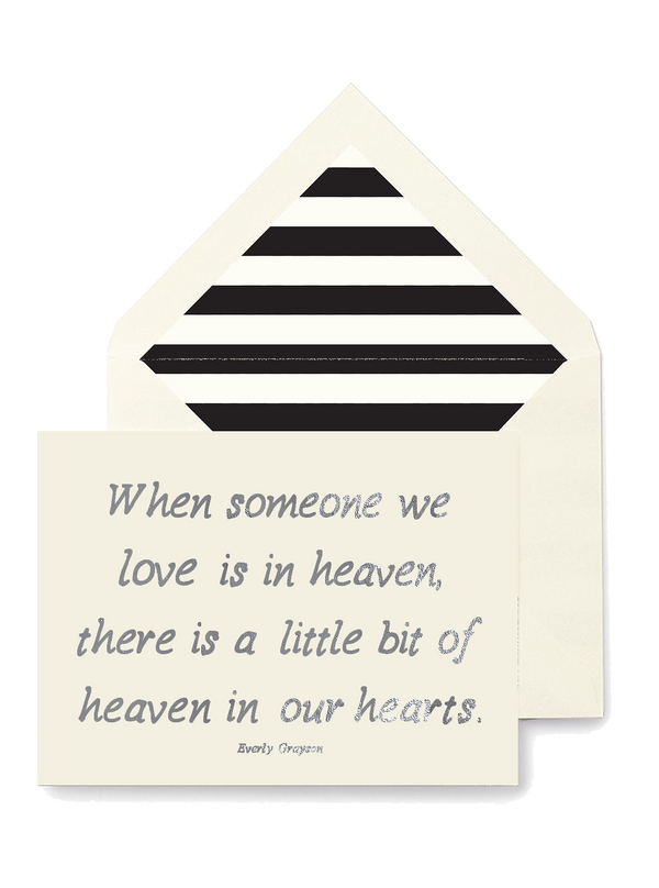 Min. Case Pack // When Someone We Love Is In Heaven, Single Folded Card