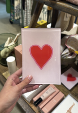 Crayon Heart Decoupage Glass Tray