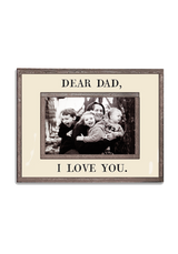 Dear Dad, I Love You Copper & Glass Photo Frame