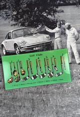 Hole In One Decoupage Glass Tray