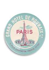 Paris Grand Hotel Round Decoupage Tray