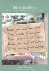 Make Yourself At Home Cursive Decoupage Glass Tray
