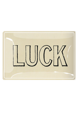 Luck Outline Decoupage Glass Tray