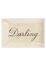 Darling Spencer Cursive Decoupage Glass Tray