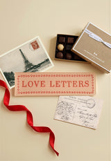 Fancy Love Letters Decoupage Glass Tray