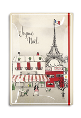 Joyeux Noel Decoupage Glass Tray