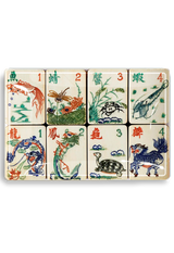 Mahjong #1 Decoupage Glass Tray