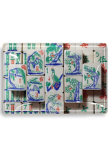 Mahjong #2 Decoupage Glass Tray