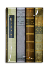 Library British Studies Decoupage Tray