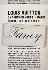 Fancy Script Decoupage Glass Tray