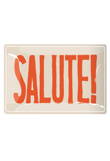 Salute! Cheers Decoupage Glass Tray