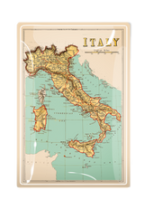 Vintage Italia No. 2 Decoupage Glass Tray