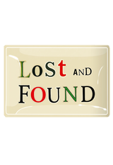 Lost And Found Newspaper Letters Decoupage Glass Tray