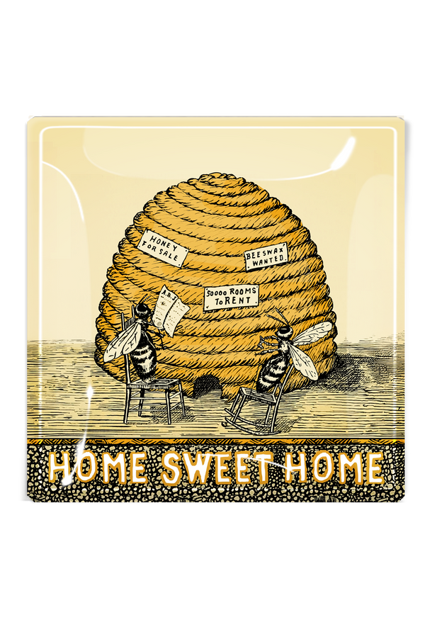 Hive & Hearth Golden Apiary Decoupage Tray
