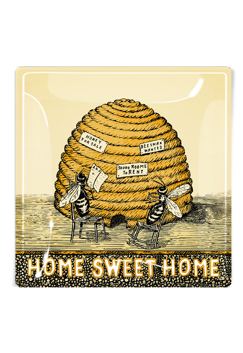 Hive & Hearth Golden Apiary Decoupage Tray