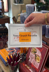 Veuve Cliciquot Demi-Sec (CREAM) Decoupage Tray— Made in NYC