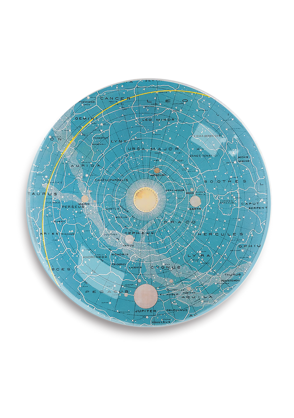 The Constellations Round Decoupage Tray
