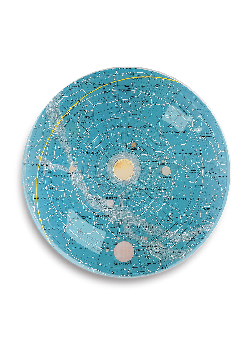 The Constellations Round Decoupage Tray