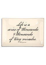 Thousands and Thousands of Tiny Miracles Decoupage Glass Tray