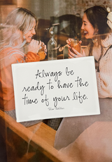 Always Be Ready Decoupage Glass Tray