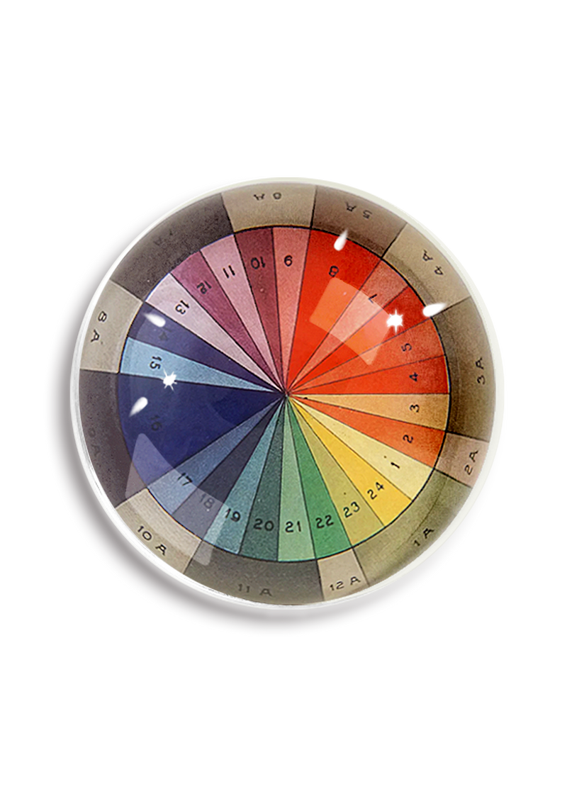 Color Spectrum Study Dome Paperweight // Min. Case/ 2