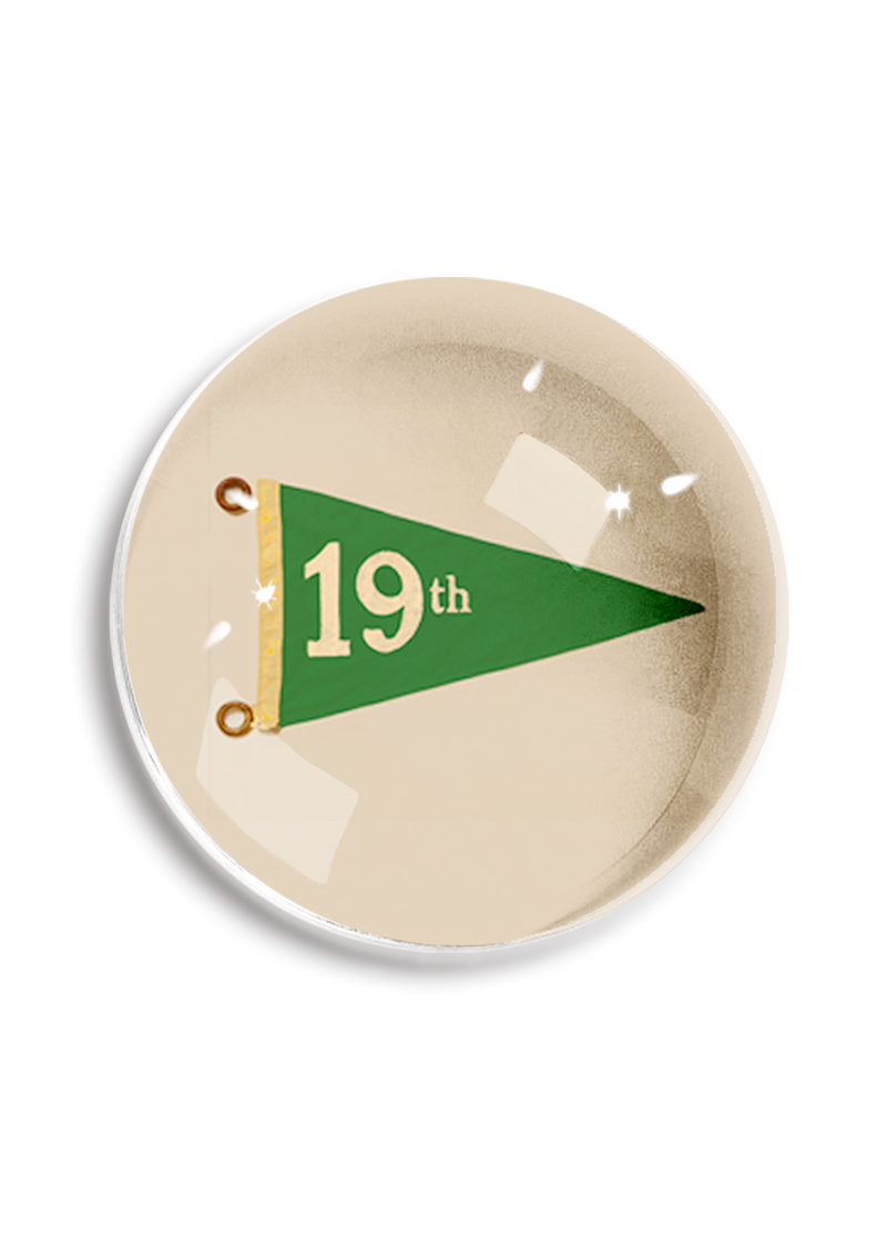 Hole No. 19 Golf Dome Paperweight // Min. Case/ 2