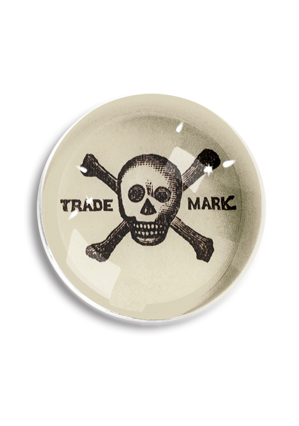 Skull And Crossbones Dome Paperweight