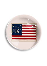 Betsy Ross American Flag Crystal Dome Paperweight