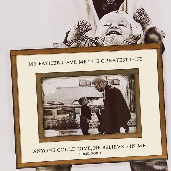 My Father Gave Me Copper & Glass Photo Frame