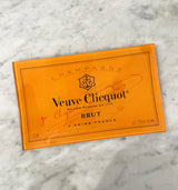 Veuve Clicquot Brut Decoupage Glass Tray