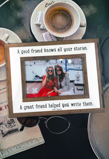 A Good Friend Knows Copper & Glass Photo Frame