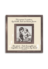 We Weren't Sisters By Birth 3"x 3" Copper & Glass Photo Frame