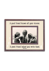 A Good Friend Knows All Your Stories Copper & Glass Photo Frame