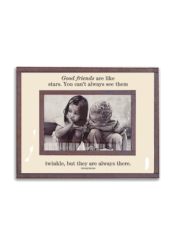 Good Friends Are Like Stars Copper & Glass Photo Frame