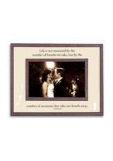 Life Is Not Measured By The Number Of Breaths We Take Copper & Glass Photo Frame