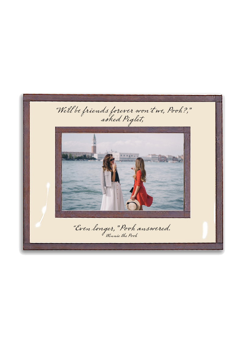 We'll Be Friends Forever Copper & Glass Photo Frame