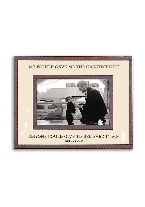 The Greatest Gift My Father Copper & Glass Photo Frame