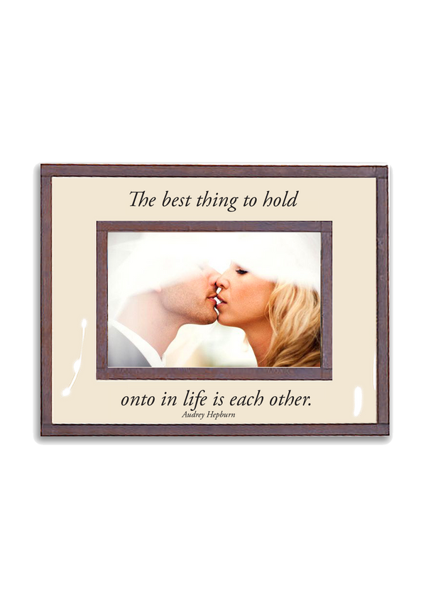 Min. Case Pack of 2 // The Best Thing To Hold On To In Life Copper & Glass Photo Frame
