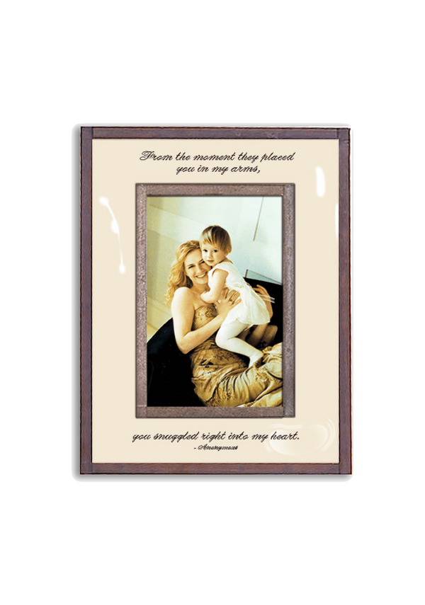 From The Moment They Placed You In My Arms Copper & Glass Photo Frame